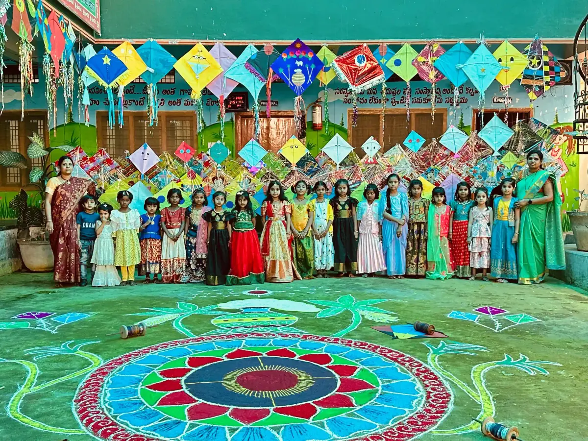 Sankranthi festival celebration at school