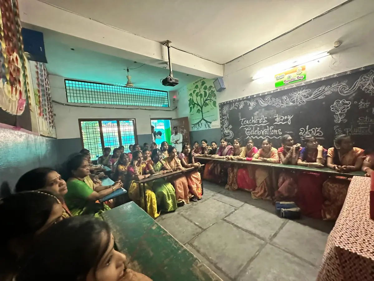 Teachers Day event with students honouring their teachers